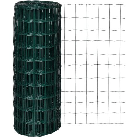 Clôture euro Acier 10 x 1,0 m Vert
