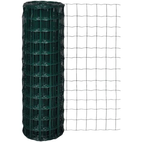 Clôture euro Acier 10 x 1,2 m Vert 3