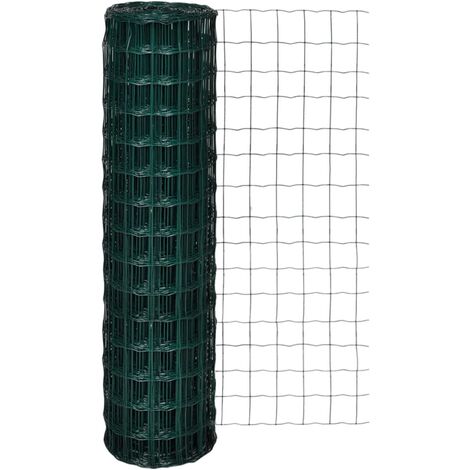 Clôture euro Acier 10 x 1,5 m Vert
