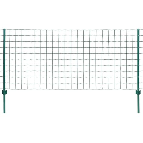 Clôture Euro Acier 20x1,5 m Vert CFW51520