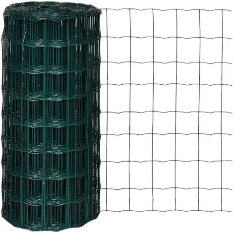 Clôture euro Acier 25 x 0,8 m Vert