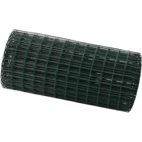 Clôture Euro Vert 0,6 x 10 m Fer revêtu de PVC vidaXL