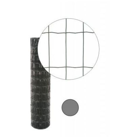 Cloture & Jardin – Grillage rigide soudé gris anthracite 1m – Maille 100 x 50mm – Acier galvanisé pour délimitation sécurisée – Facile à installer