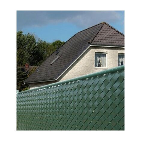 Cloture & Jardin – Lamelles occultation PVC à tresser 60m – Clips de fixation inclus – Compatible panneaux rigides 200x55mm – Couleur blanc RAL 9010