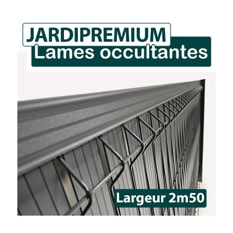 Cloture & Jardin – Lames d'occultation en aluminium 1,03 m – Résistantes aux intempéries – Longueur 2,5 m – Protection optimale des regards indiscrets