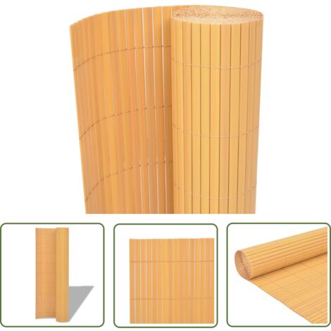Clôture pour fleurs - vidaXL Clôture de jardin Double face PVC 90 x 500 cm Jaune - Clôture pour légumes
