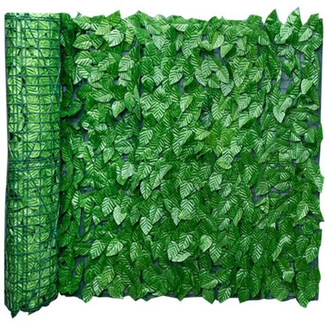 Clôtures Décoratives en Feuille de Lierre Artificiel, Clôtures de confidentialité Artificielles, écran Mural, Balcon, écran de confidentialité, Haies, Clôture et Décoration de (C)