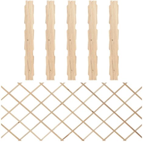 Clôtures en treillis 5 pcs Bois de sapin massif 180x80