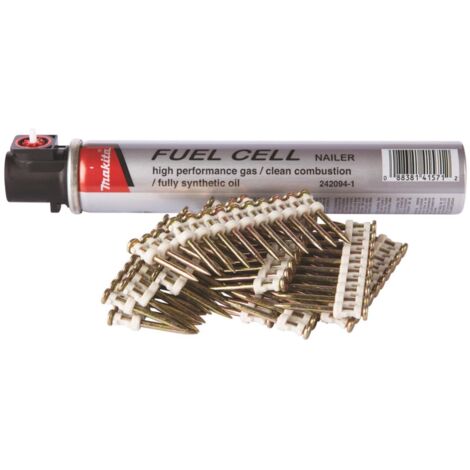 Clou à béton 1962936 2,6x35mm – Lot de 1000 pièces – Pour béton armé – Compatible avec outils Makita