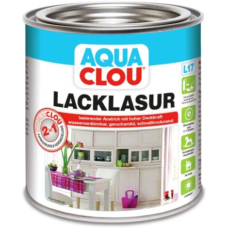 CLOU Aqua Clou Lack Lasur L17 Eiche mittel 375ml