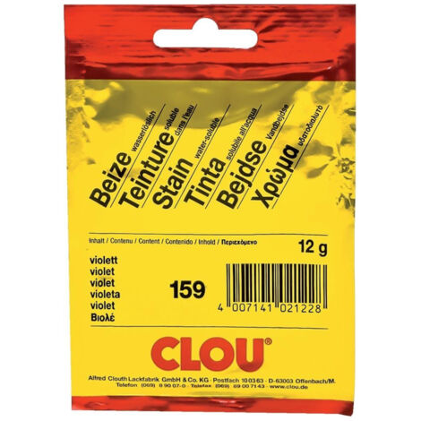 CLOU Beize wasserlöslich Violett Nr. 159 für Wasser zum selbst ansetzen 12g