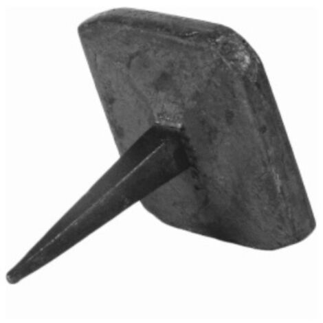 Clou en fer forgé tête diamant - Hauteur de tige 30mm Largeur tête carrée de 20mm - Quincaillerie de porte ou décor pour bois - DECO FER FORGE