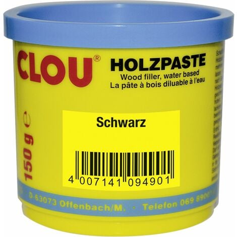 Clou Holzpaste 150 g schwarz Holzpaste & Holzkitt