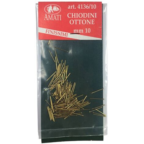 Clou laiton ultra fin 10 mm – Sachet de 150 clous – Compatible cloueuse simple et double Amati
