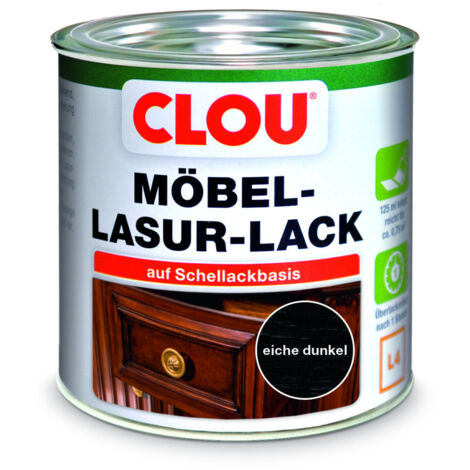 Clou Möbel Lack L4 125 ml eiche dunkel Holzlasur