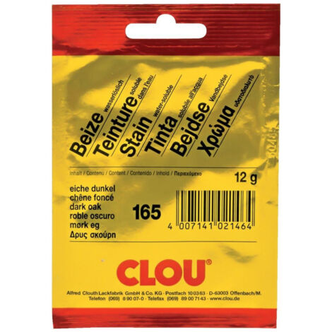 Clou Pulverbeize 12 g eiche dunkel Beizen