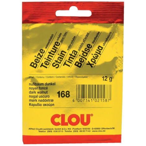 Clou Pulverbeize 12 g nussbaum dunkel Beizen