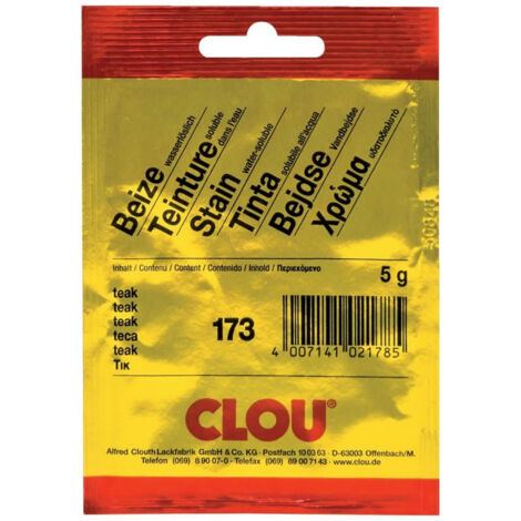 Clou Pulverbeize 5 g teak Beizen