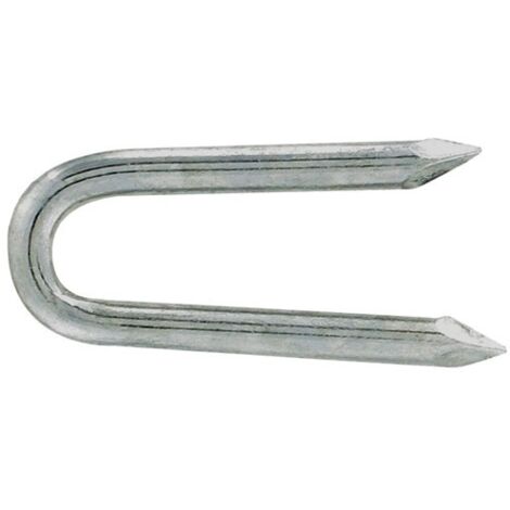 Clou recourbé en forme de U conduit acier 40x4.4mm 600g