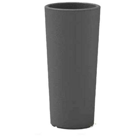 Clou Tondo Vase mit Übertopf  65 cm - Greige