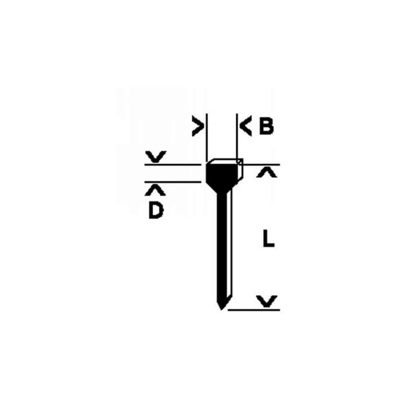 Bosch - 1609200393 clou lot de 1000 14 mm