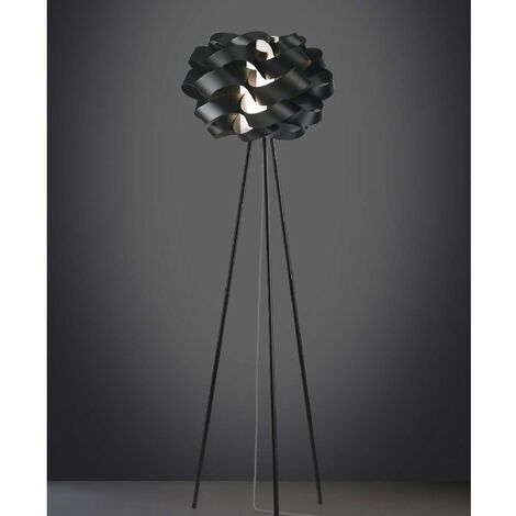 CLOUD dreibeinige Stehlampe Schwarz Durchmesser 50x H160 cm