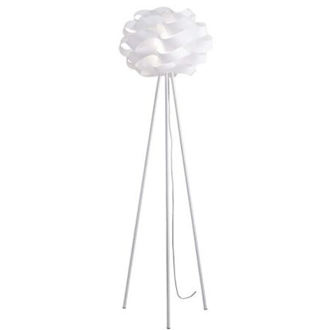 CLOUD Lámpara de pie trípode blanca diámetro 50x h160 cm