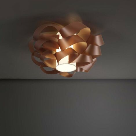 CLOUD Plafón de cobre con dos luces diámetro 75x h36 cm