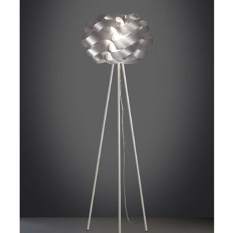 CLOUD Silber Dreibein Stehlampe Durchmesser 50x H 160 cm