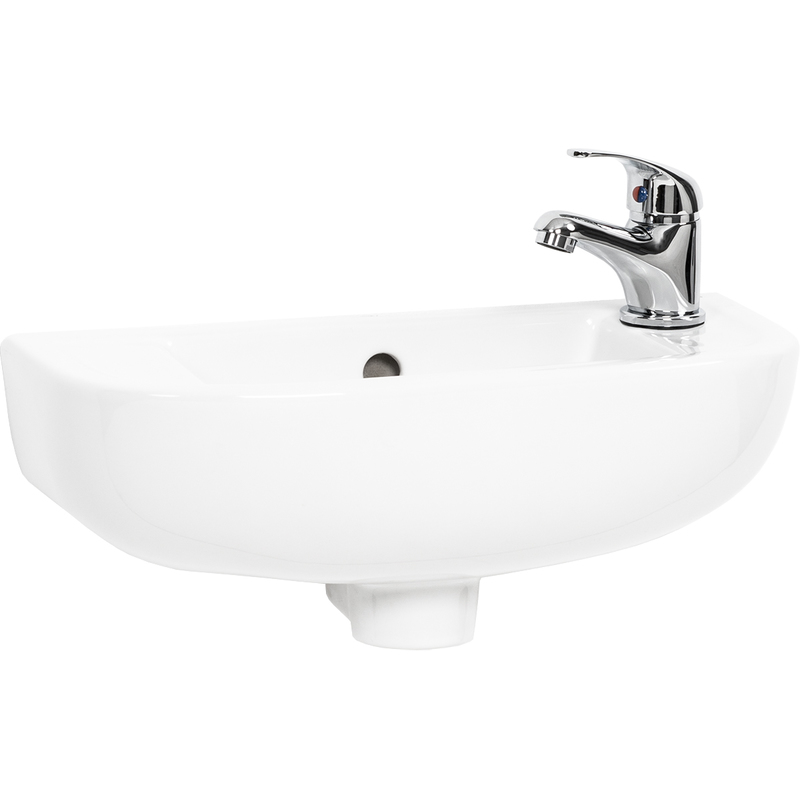 Wholesale Domestic - Cloud 450mm Slimline Basin with Right Hand 1 Tap Hole