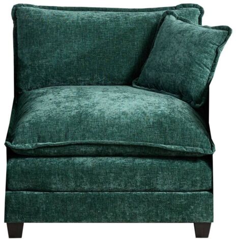 Cloud Sofa one Seat (Armrests are not included), Modern Sectional Couch, for Living Room Bedroom and Apartment, Comfy Double Layer Upholstered Seat Cushion, Breathable Chenille Fabric, Green,DE501BGN