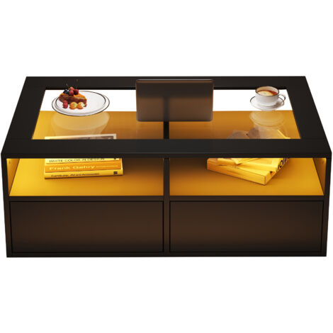 Cloud Style Couchtisch mit LED-Beleuchtung – 16 Farben wählbar, Coffee Table, Wolkenform-Design, Rundbein-Design, stilvolles Highlight für modernes Wohnzimmer und Kinderzimmer