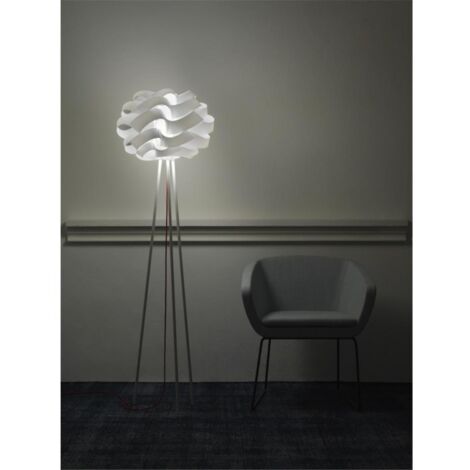 CLOUD Weiße dreibeinige Stehlampe Durchmesser 50x H160 cm