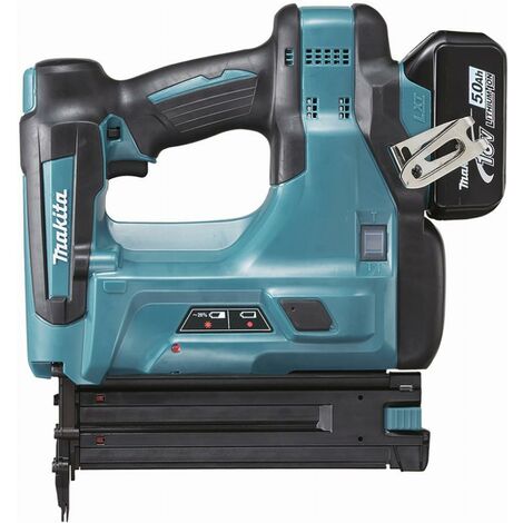 Cloueur 18 V Li-Ion 5 Ah MAKITA - 2 batteries, chargeur, coffret - DBN500RTJ