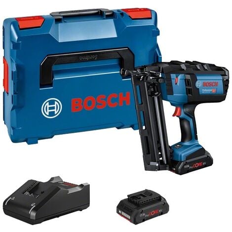 Cloueur 18V Bosch GNH 18V64 2 batteries ProCORE 4 AH chargeur coffret LBOXX 0601481003