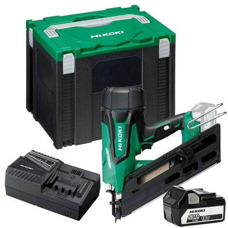 Cloueur de charpente 18V L 50-90 mm (2x5,0 Ah) en coffret - HIKOKI NR1890DBCLWQZ