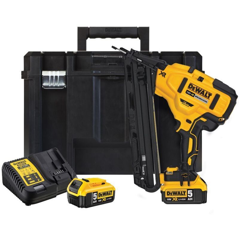 DeWalt Cloueur de finition 15Ga XR 18V 5Ah Li ion Brushless DCN650P2