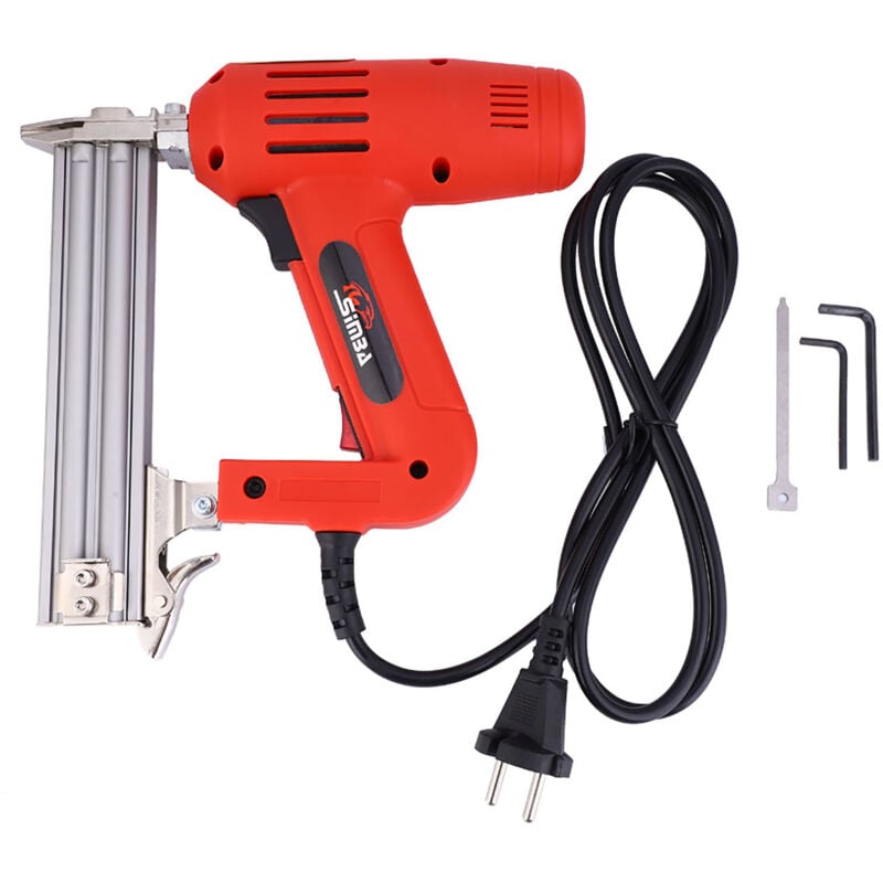 Cloueuse à charpente, pistolet à clous électrique professionnel 1800 W, travail du bois portable pour la menuiserie, l'artisanat domestique(1)