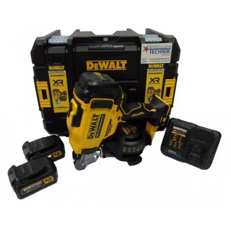 Cloueuse pour carton bitumé sans fil DCN45RNNT-XJ DeWalt 18V +2x4,0Ah +coffre pour clous de carton bitumé-DCN45RNNT-XJ2x4.0Ah