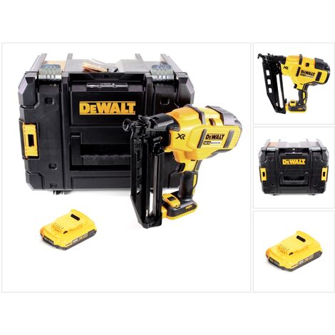 Cloueuse sans fil DeWalt DCN 660 NT 18 V 32 - 63 mm Brushless + 1 batterie 2,0 Ah + coffret - sans chargeur