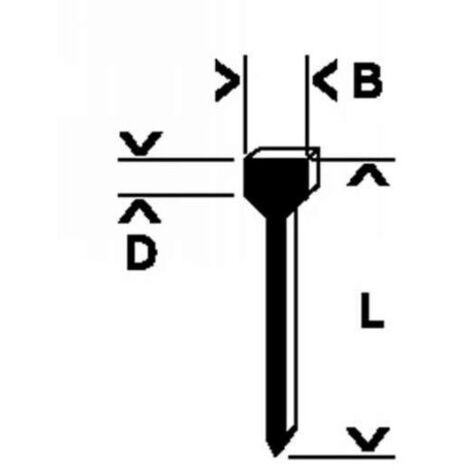 Clous à tête plate 14mm pour agrafeuse Bosch PTK 14 – Acier trempé pour matériaux fins – Lot de 1 000 pièces – 1609200393
