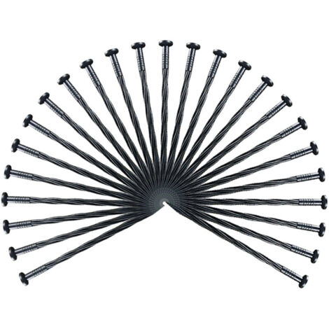 Clous Bordure de Gazon,tuteur Tomate, 25Pièces Piquets d'ancrage de Jardin en Plastique Clou de Sol pour Tente Piquets de Jardin en Spirale pour Bordure de Pavé Gazon Artificiel(8 Pouces 25 pièces)