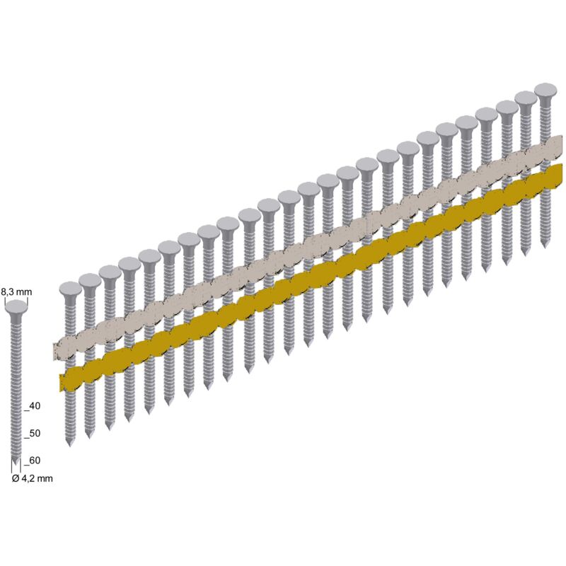 Clous d'ancrage Prebena Type ANK40/40NKRI