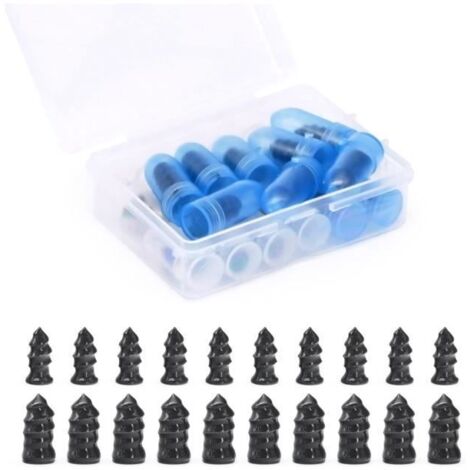 Clous en Caoutchouc, 20pcs Clous Pneus Voiture, Clous en Caoutchouc pour Réparation de Pneus, Outil de Réparation Rapide