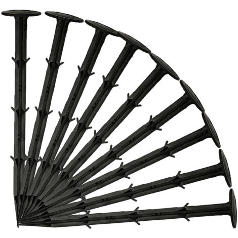 Clous en plastique de 20 cm pour grillage de jardin, fixation de clôture végétale, 20 unités