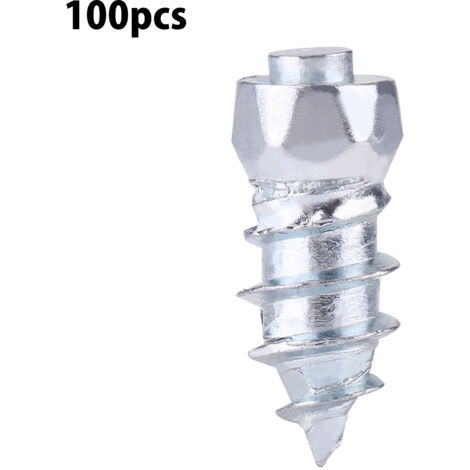 Clous pour pneus neige - 100 pièces pour voiture SUV ATV - Vis à crampons 15mm/0.59"