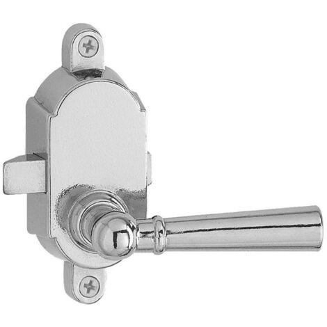 CLOVAN picaporte cromo c1 izquierda , Picaporte con manilla clásico de sobreponer C1Tamaño:100x40mmCromado-Apertura Izquierda