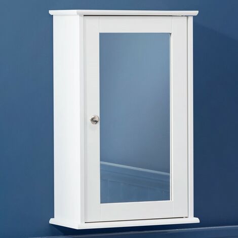 Clovelly White Bathroom Mirror Cabinet