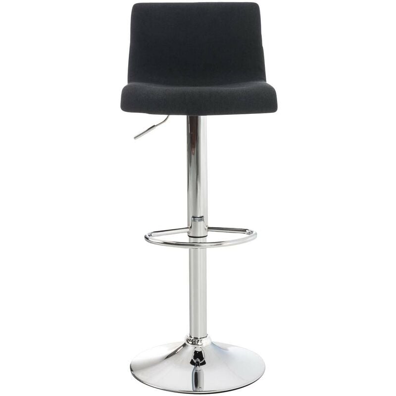 CLP - Définissez 2 tabourets à cadre en acier et siège de tissu diverses lignes de conception de couleurs colore : noir