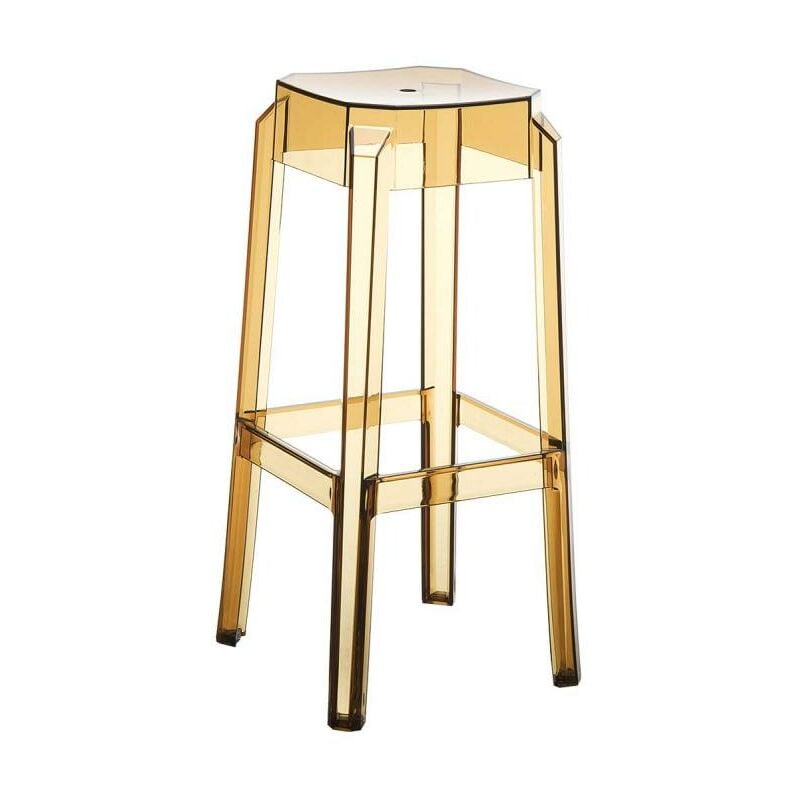 Ensemble de 2 pcs selles en polypropylène résistant Couleur stable diverses couleurs Couleur : ambre